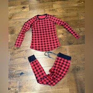 Eddie Bauer Buffalo Plaid Thermal Set - women's tall